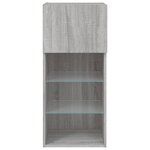 vidaXL Meuble TV avec lumières LED sonoma gris 40 5x30x90 cm