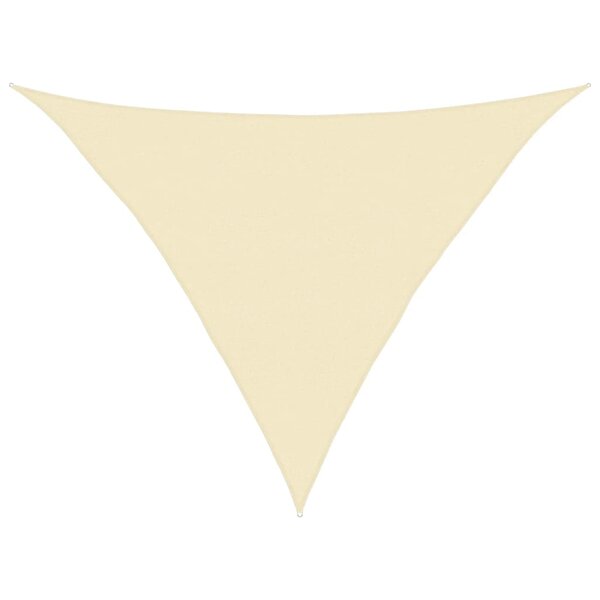 vidaXL Voile d'ombrage 160 g/m² Crème 5x5x6 m PEHD