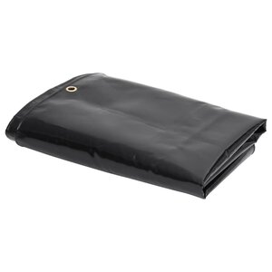 vidaXL Bâche de protection 650 g/m² 1 5x10 m Noir