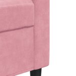 vidaXL Ensemble de canapés 4Pièces et coussins et traversins rose velours