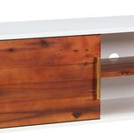 vidaXL Meuble TV 110x35x50 cm Bois d'acacia solide et MDF