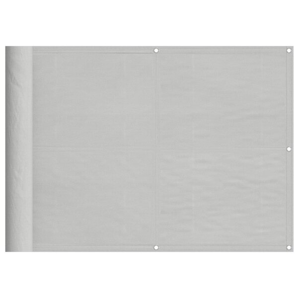 vidaXL Écran de balcon gris clair 75x700 cm 100  polyester oxford