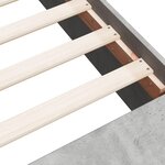 vidaXL Cadre de lit gris béton 200x200 cm bois d'ingénierie