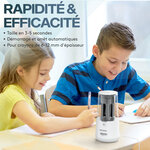 Taille-crayon électrique Reservoir- Crayon 6-12 mm- Démarrage Arrêt automatiques- Pointe tranchant ou émoussé en 3-5 s- Blanc- ACROPAQ