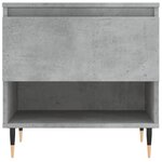 vidaXL Table basse gris béton 50x46x50 cm bois d'ingénierie