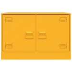 vidaXL Meubles TV 2 Pièces jaune moutarde 67x39x44 cm acier