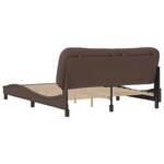 vidaXL Cadre de lit avec tête de lit Marron 160x200 cm Similicuir