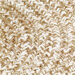 vidaXL Tapis fait à la main Jute Blanc et marron 180 cm