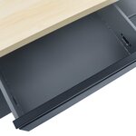 vidaXL Établi Noir 120x60x85 cm Acier