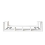 vidaXL Meuble TV double en forme de L Blanc
