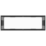 vidaXL Meuble TV noir avec verre trempé 120x40x40 cm