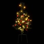 vidaXL Arbre de Noël artificiel pré-éclairé d'allée 2 Pièces 76 cm PVC