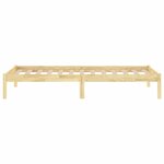 vidaXL Cadre de lit sans matelas bois massif