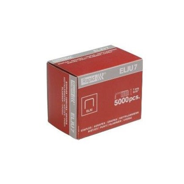 Paquet de 5000 agrafes 5 mm en acier galvanisé Elju 5 RAPID