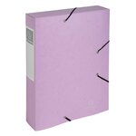 Boite De Classement Cartobox Livrée À Plat Dos 60mm Carte Lustrée Aquarel - A4 - Couleurs Assorties - X 10 - Exacompta