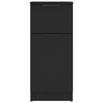 vidaXL Buffets 2 Pièces noir 30x30x70 cm bois d'ingénierie