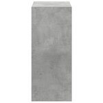 vidaXL Bibliothèque gris béton 68 5x32x75 cm bois d'ingénierie