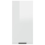 vidaXL Armoire de salle de bain murale Blanc brillant 32x20x67 cm