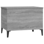 vidaXL Table basse Sonoma gris 60x44 5x45 cm Bois d'ingénierie