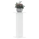vidaXL Supports pour plantes 2 Pièces blanc 30x30x80 cm bois d'ingénierie