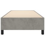 vidaXL Cadre de lit sans matelas gris clair 90x200 cm velours