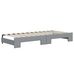 vidaXL Lit de jour avec gigogne et tiroirs sans matelas 80x200 cm
