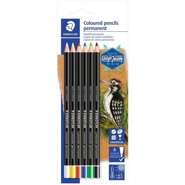 Crayon marqueur sec Lumocolor permanent glasochrom STAEDTLER