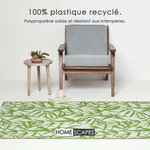 Tapis extérieur terrasse réversible - Tapis de jardin imperméable et résistant UV - Zena - Vert - 120x180 cm - HOMESCAPES