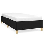 vidaXL Cadre de lit Noir 90x200 cm Tissu
