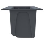 vidaXL Boîtes à fleurs pour palettes euro 12 Pièces Gris 36x13 5x9 5cm PP