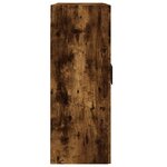 vidaXL Armoire murale chêne fumé 69 5x34x90 cm bois d'ingénierie