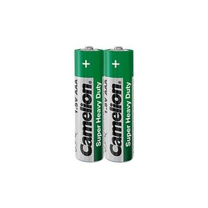 Pack 2 Piles Super Heavy Duty Verte R03 Micro AAA CAMELION
