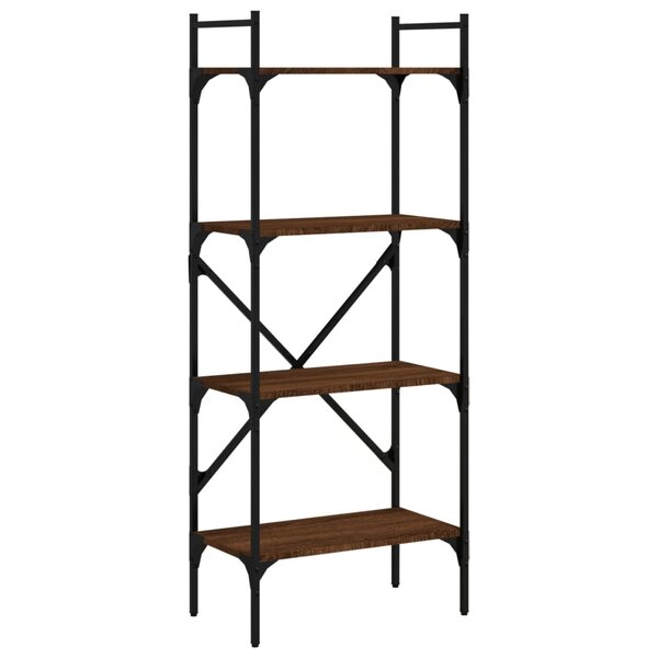 vidaXL Bibliothèque à 4 niveaux chêne marron 56x31 5x138 5 cm