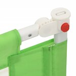 vidaXL Barrière de sécurité de lit d'enfant Vert 200x25 cm Tissu