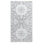 vidaXL Tapis d'extérieur Gris clair 80x150 cm PP