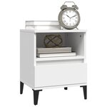 vidaXL Tables de chevet 2 Pièces Blanc 40x35x50 cm