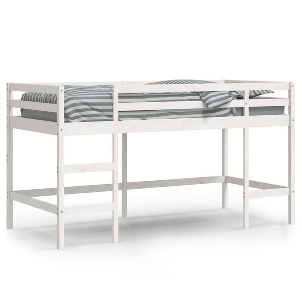 vidaXL Lit mezzanine enfants échelle 90x190 cm bois pin massif
