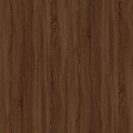 vidaXL Tables de chevet 2 Pièces Chêne brun 50x46x50 cm Bois d’ingénierie