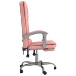 Fauteuil de massage inclinable de bureau informatique étude Rose similicuir rose 02_0025390