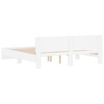 vidaXL Cadre de lit sans matelas blanc 180x200 cm