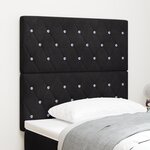 Tête de lit LED vidaXL noire 100 cm Velours