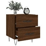 vidaXL Table de chevet chêne marron 40x35x47 5 cm bois d’ingénierie