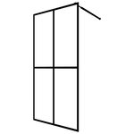 vidaXL Écran de douche Verre trempé dépoli 90x195 cm