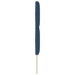 Tête de lit vidaXL Design de blocs en diamant bleu 144 cm en tissu