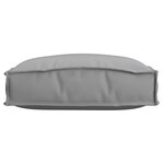 vidaXL Coussins de Palette pour Siège 4 Pièces Gris 40x40x8 cm Tissu Oxford