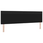 vidaXL Tête de lit Design sobre Noir 200 cm en Similicuir