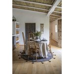 Tapis rond - motifs géométriques - noir - Ø 160 cm