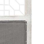 vidaXL Cloison de séparation 6 panneaux Gris 210x165 cm Tissu