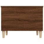 vidaXL Table basse Chêne marron 60x44 5x45 cm Bois d'ingénierie