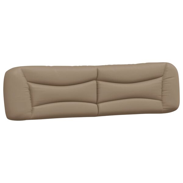 vidaXL Coussin de tête de lit cappuccino 200 cm similicuir